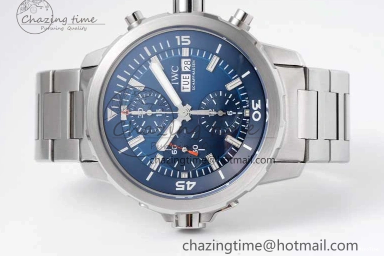 MIROTIME 0105 Aquatimer Chrono SS V6SF 1:1 Best Edition Blue Dial on SS Bracelet A Modern 7032